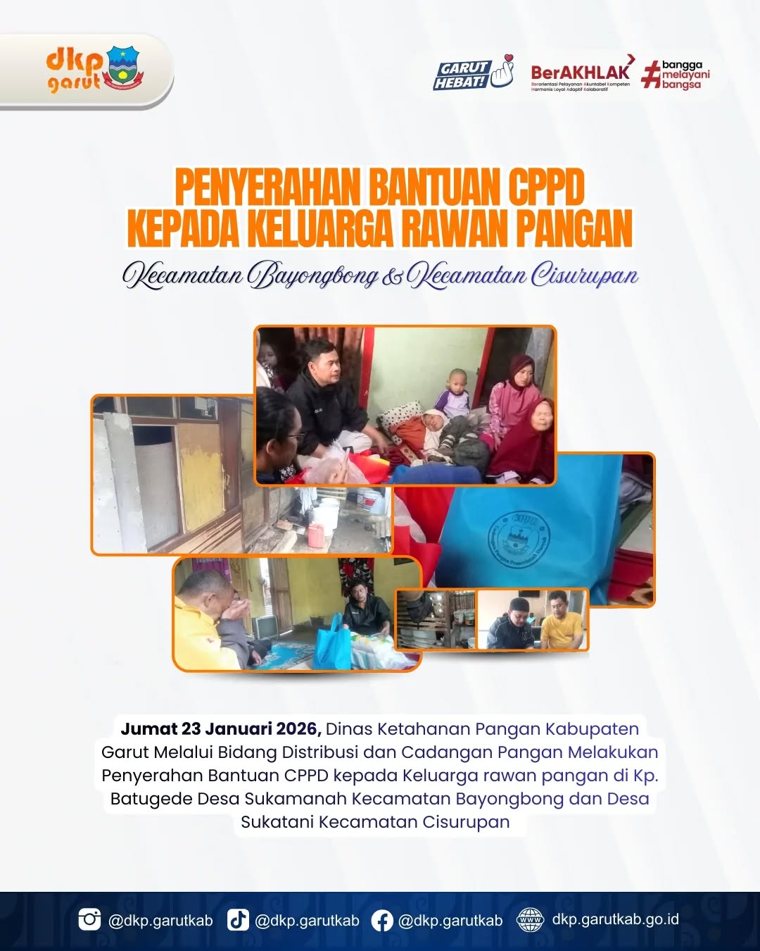 Penyerahan Bantuan CPPD Kepada Keluarga Rawan Pangan