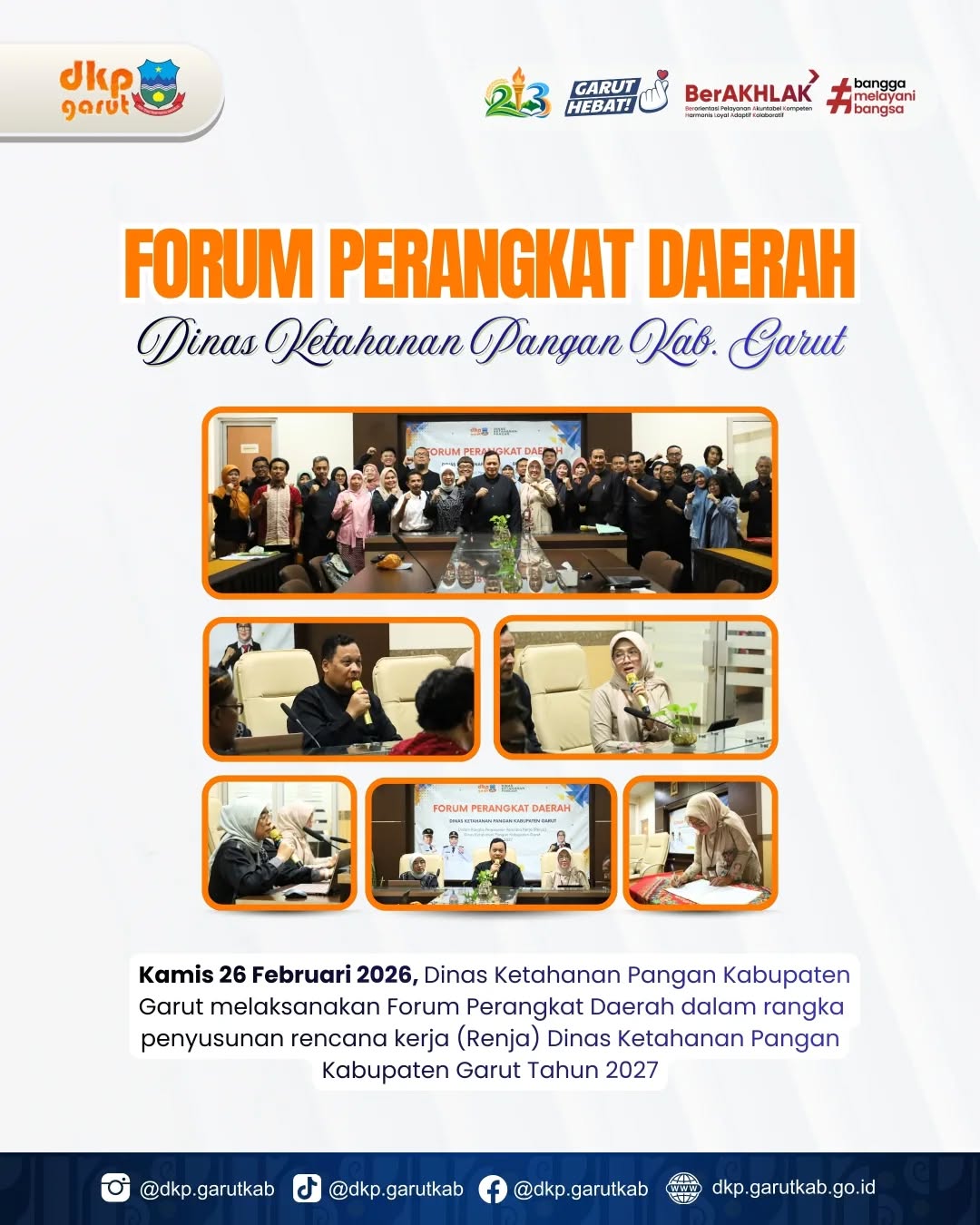 Forum Perangkat Daerah Dinas Ketahanan Pangan Kabupaten Garut