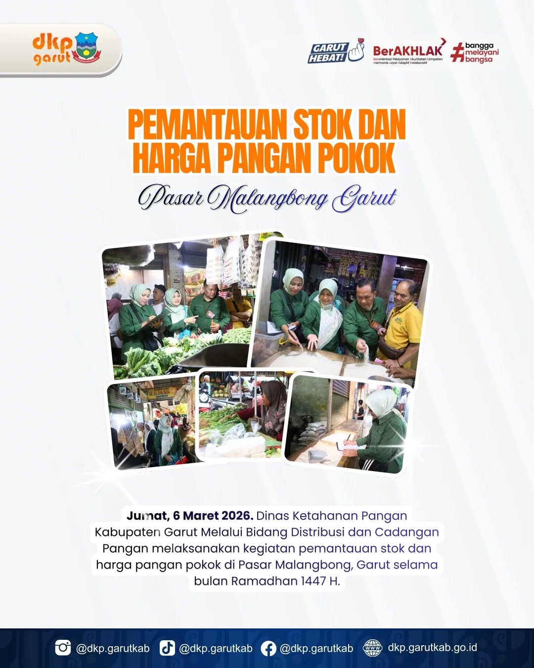 Pemantauan Stok dan Harga Pangan Pokok Pasar Malangbong Garut