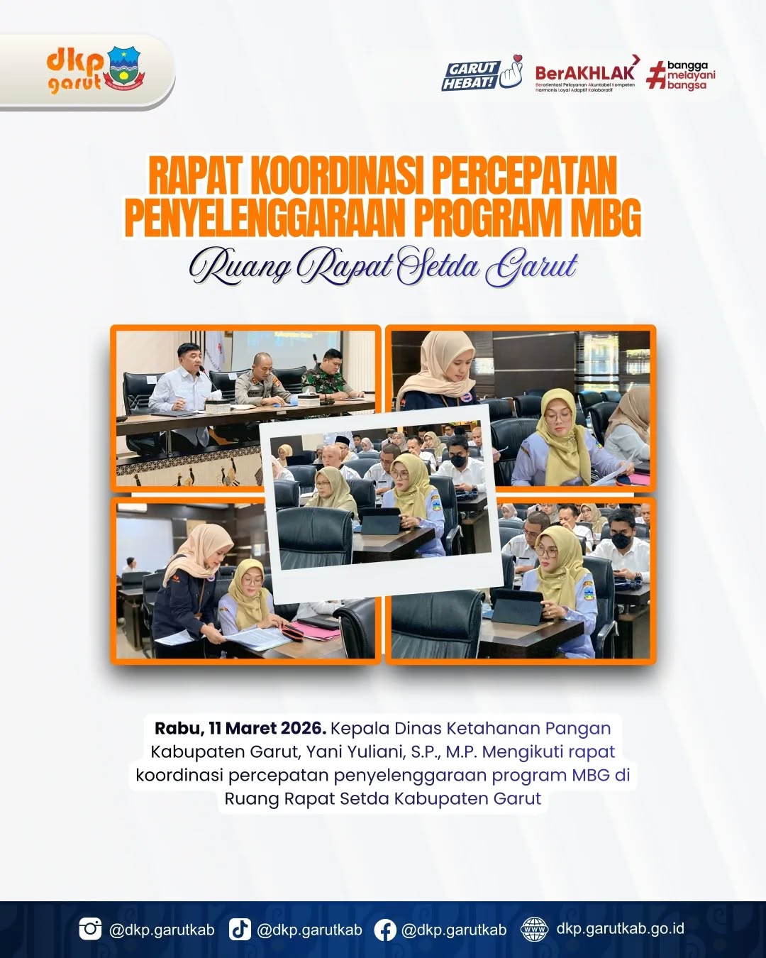 Rapat Koordinasi Percepatan Penyelenggaraan Program MBG