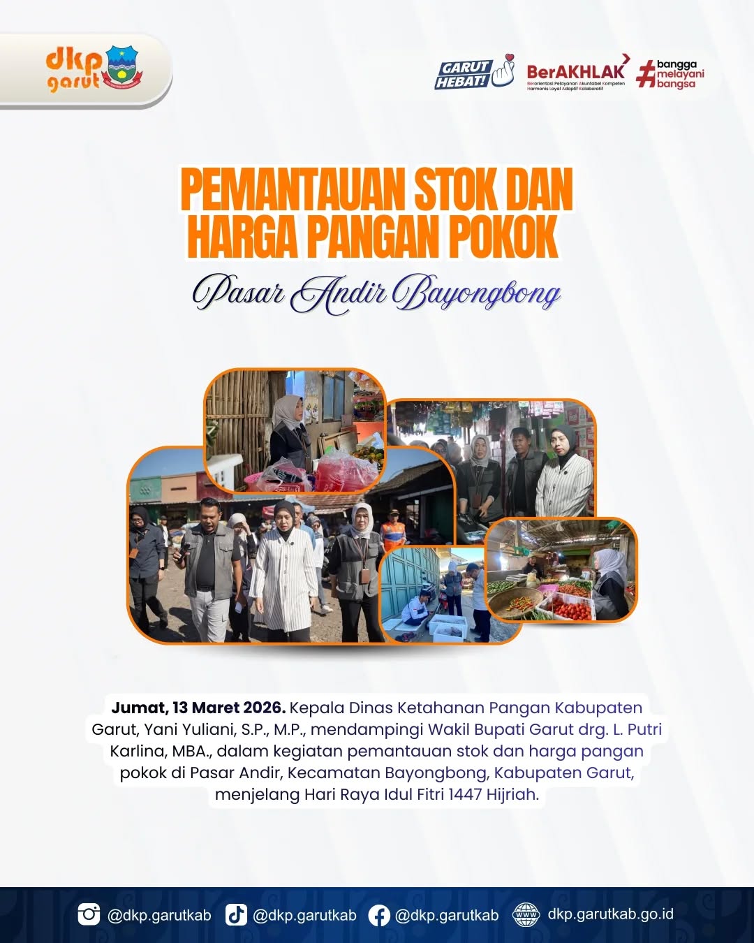 Pemantauan Stok dan Harga Pangan Pokok Pasar Andir Bayongbong