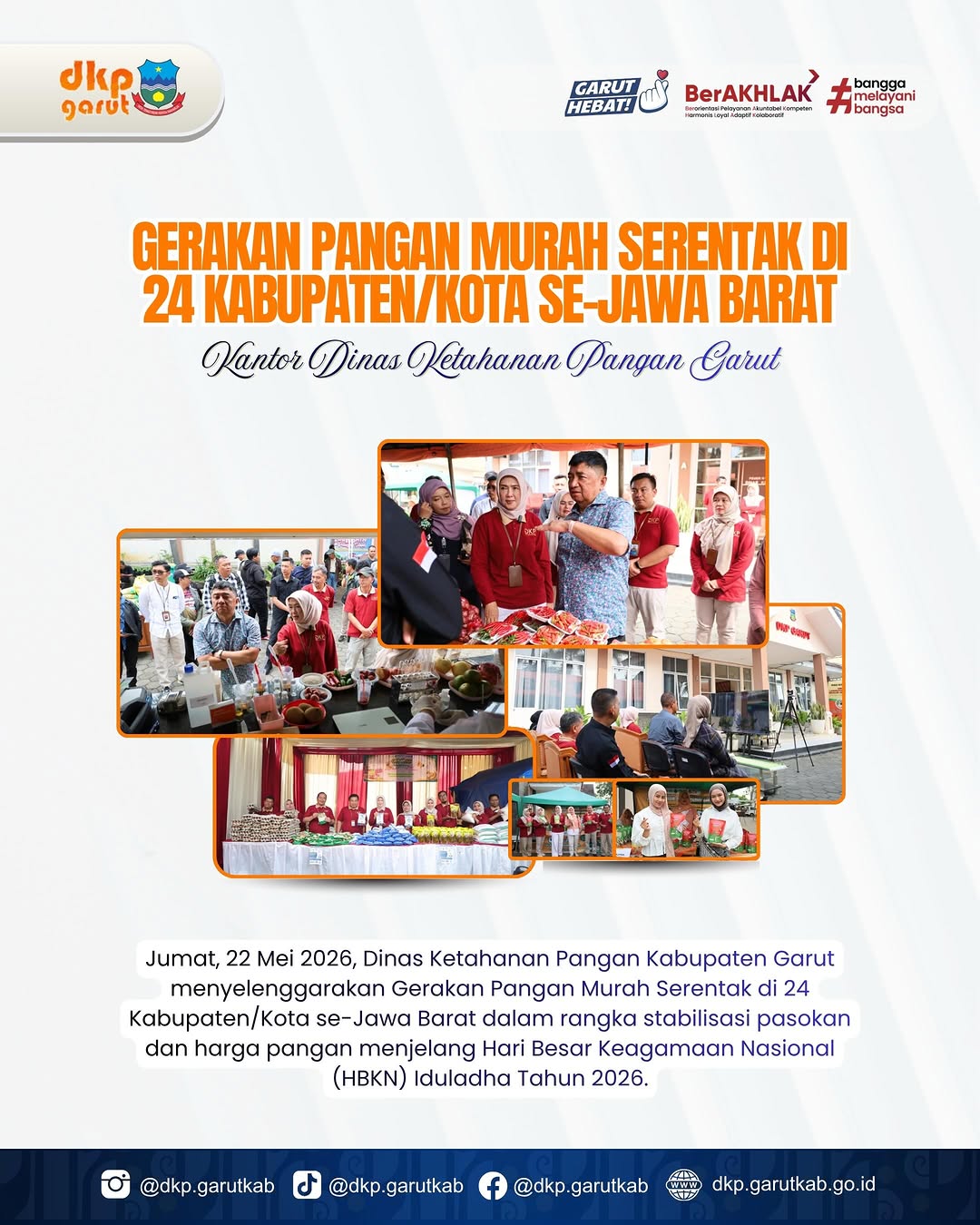 Gerakan Pangan Murah Serentak di 24 Kabupaten/Kota se-Jawa Barat